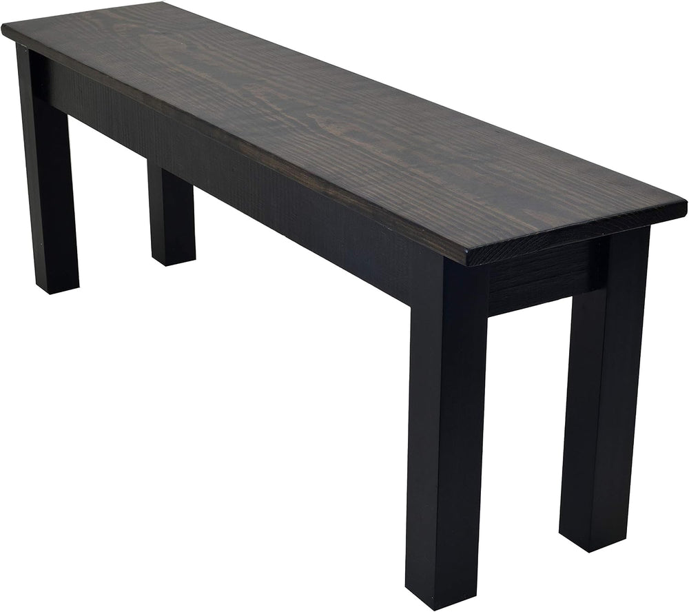 Dark Walnut and Black Bench (24)