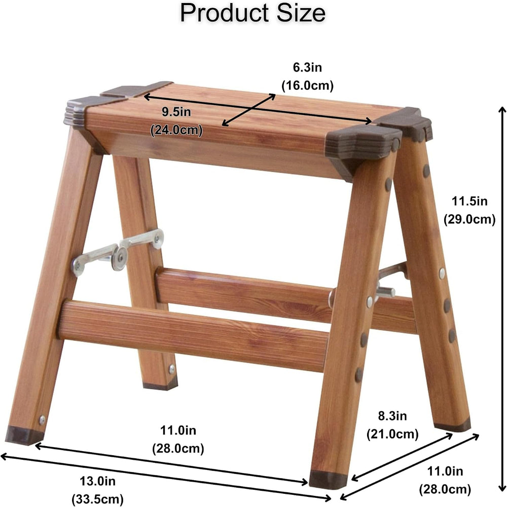 AZUMAYA PC-401 Folding Step 11.5" Inches Height Aluminum Frame Material,...