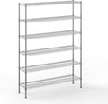 14" Deep x 54" Wide x 74" Height Wire Shelving Kit | 6-Tier | NSF Commercial Storage Rack Unit