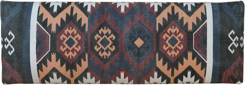 LR Home Upholstered Bench for Bedroom End of Bed |Southwestern Vintage Ottoma...