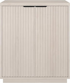 Henn&Hart 28" Wide Rectangular Accent Cabinet in Alder White, for Home, Living Room, Bedroom, Entertainment Room, Office