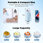 Zannaki Metal Travel Pill Organizer, Portable Waterproof Weekly Pill Box, Large Aluminum Alloy Pill Case Container, BPA Free 7 Day Daily Medicine Organizer Holder for Vitamin, Fish Oil, Supplement