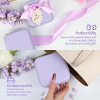 AYGXU Travel Jewelry Box for Women and Girls - Small Case With Initial A-Z - Teacher Gifts