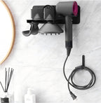 Hair Dryer Wall Mount Holder Compatible with Dyson Supersonic,Hair Styler Nozzle Attachments Organizer Storage Bracket for Bathroom