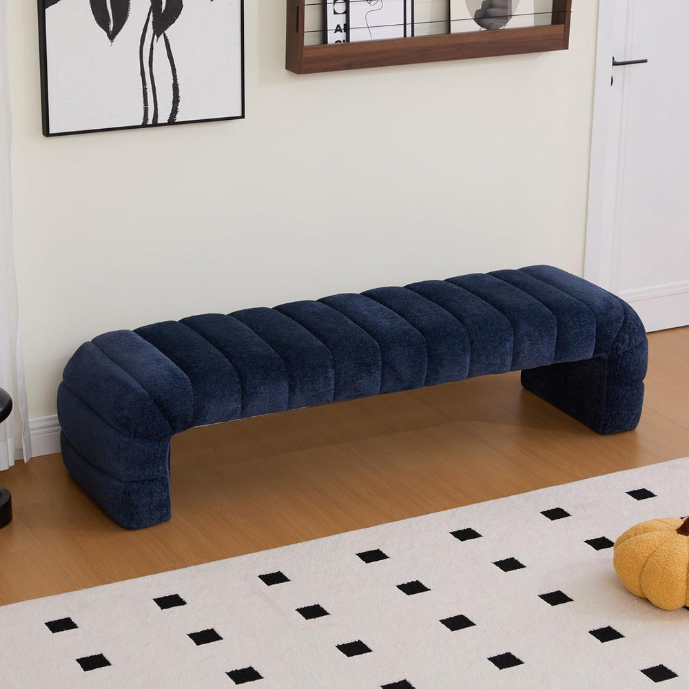 Chifee & Vingol 69.7" W Modern Living Room Bench Upholstered Bedroom...