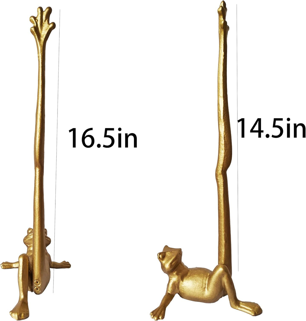 Frog Paper Towel Holder 16.5'' Cast Iron Paper Towel Holder Funny Toi...
