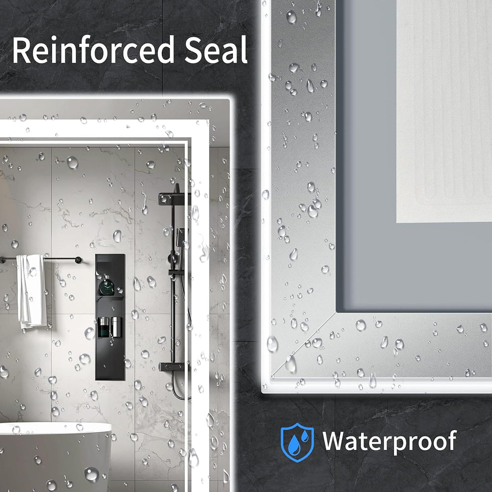 30"x22" LED Bathroom Mirror with Lights,Anti-Fog,3 Color Modes