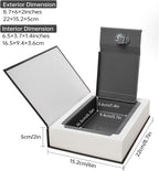 Real Paper Transfer Book Safe, Hollow with Secret Hidden Compartment, Key Lock, 8.7"×6"×2" (Les Miserables-Key)