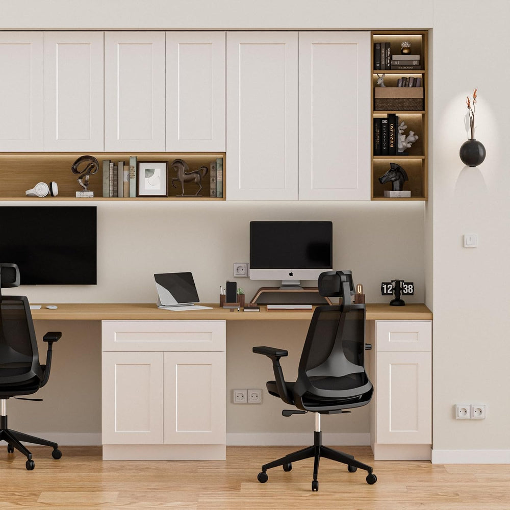 Kitchen Base Cabinets with Drawers, 18" Wide 24 Inch Deep RTA Storage Ca...