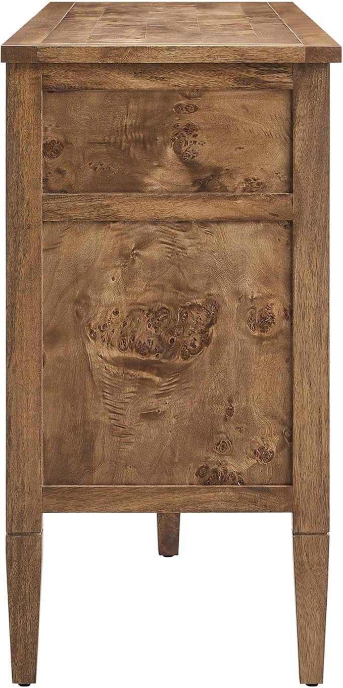 Modway Elysian 62" Wood Sideboard in Brown - Buffet Cabinet with Storage, Living Room Credenza, Media Console Cabinet, TV Stand, Entryway Table or Hallway Cabinet