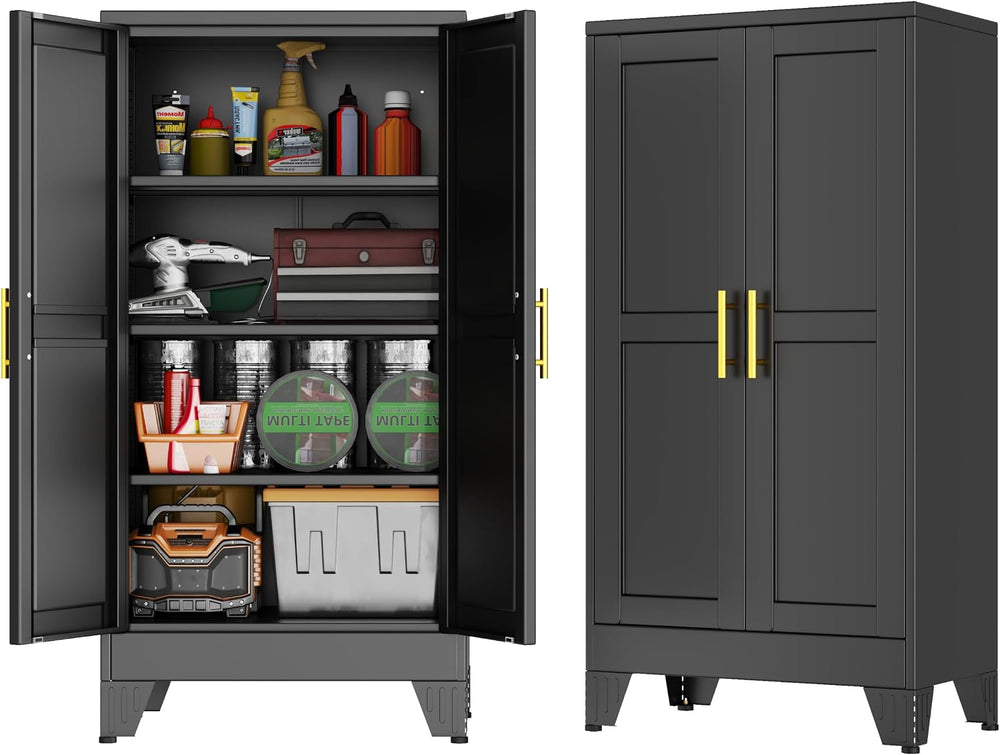 GAIOUS 47.2'' Tall Metal Garage Storage Cabinet,File Cabinet with Doo...