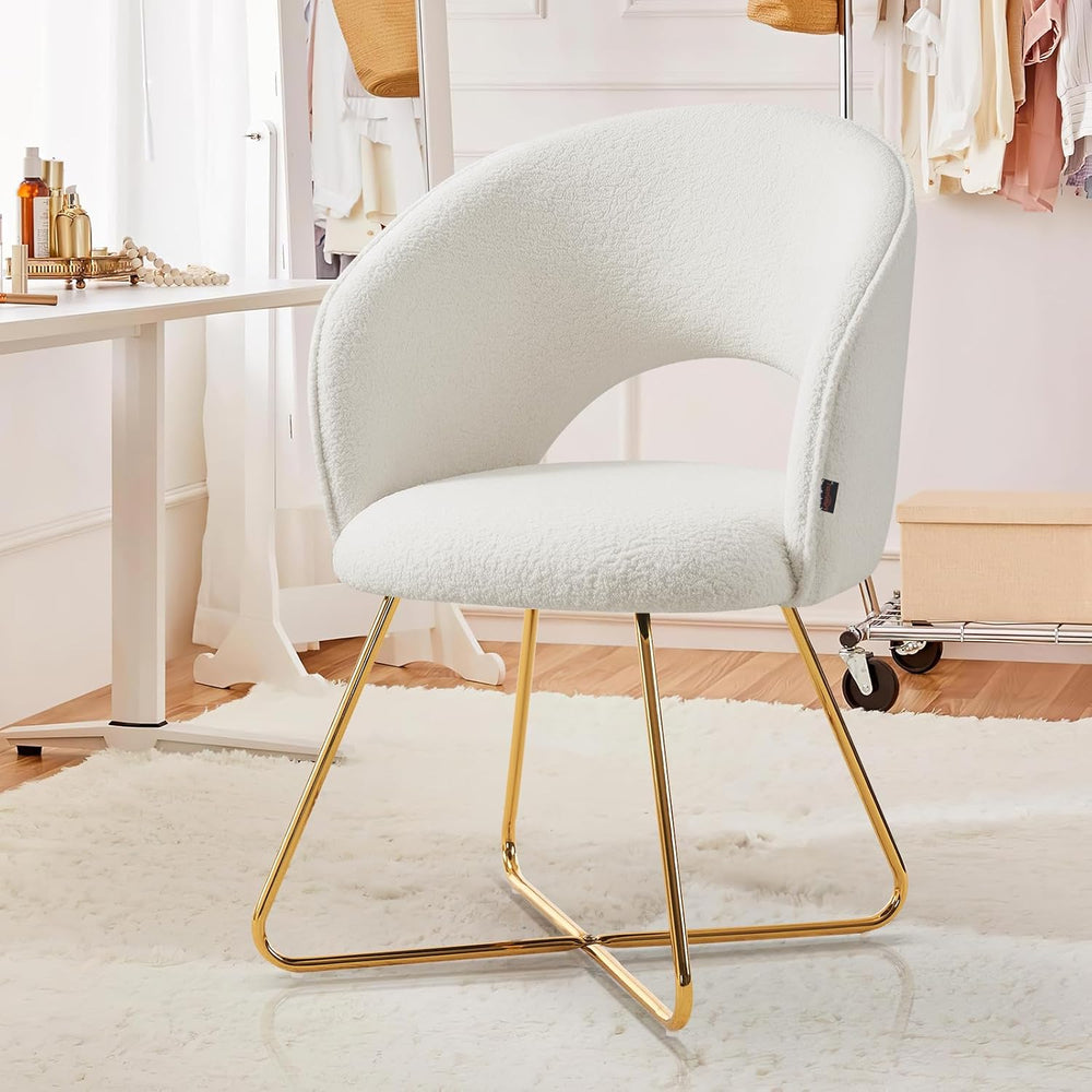 Modern Accent Chair Velvet Comfy Lounge Chairs for Bedroom, Upholstered Barre...
