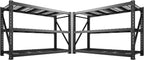 Bepatio 77" W Garage Shelving Heavy Duty, Ultra Wide Storage Shelves 3 Tier Metal Shelving Unit Adjustable Utility Shelves for Garage, Basement, Warehouse, Black 77" W*23.7" D*66”H, 2 PCS