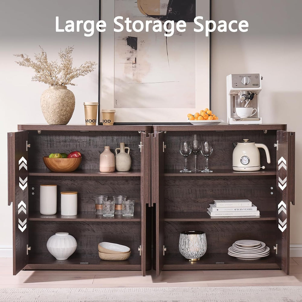 31.14'' Sideboard Buffet Cabinet W/Storage, Modern Accent Cabinets W/...