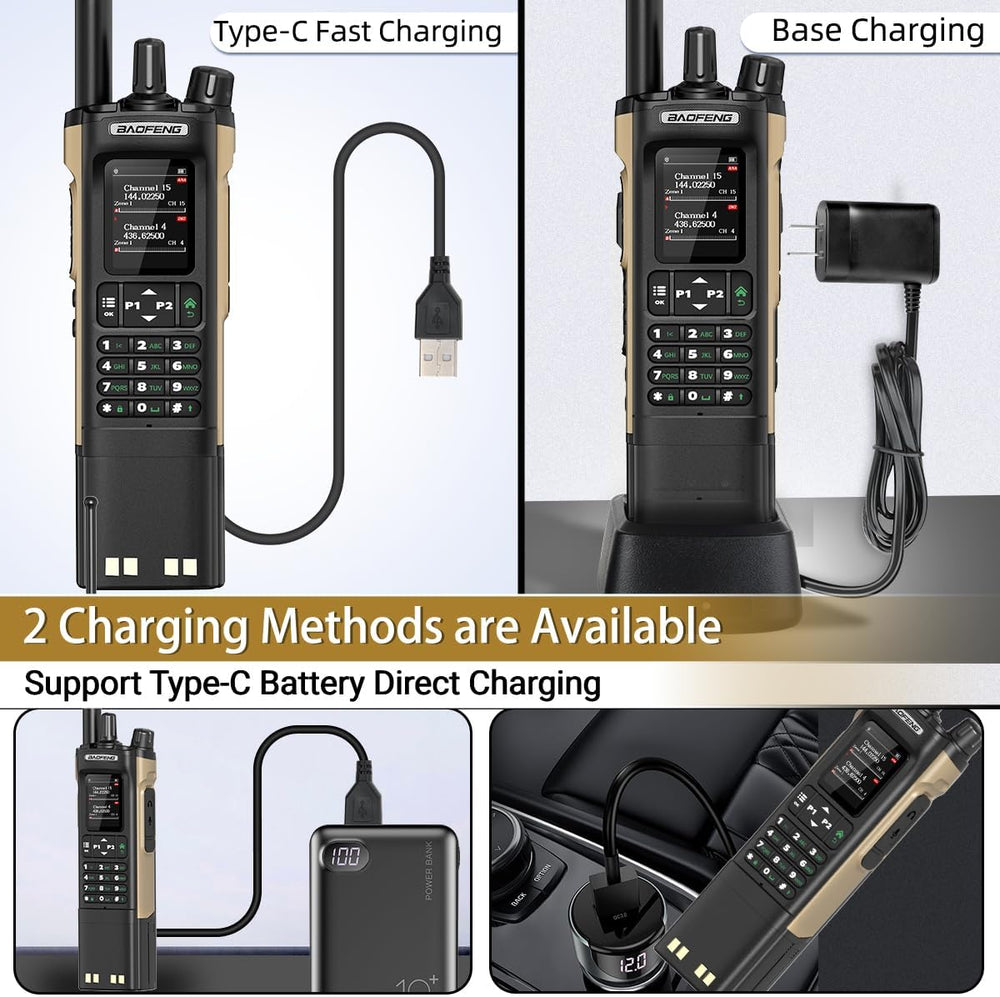 Baofeng DM32 DMR Radio Ham Radio Handheld Rechargeable Walkie Talkies Long Ra...