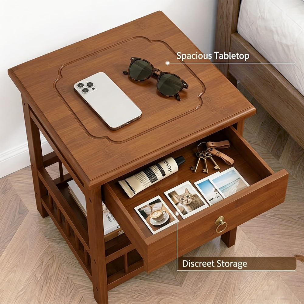 YUNMUARY-End Tables Living Room,Sofa Table, Farmhouse Side Table with Drawers...