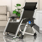 DoCred Comfy Chair, Folding Chair Recliner Chair for Bedroom and Living Room, Folding Reclining Patio Chairs Lounge Chair with Removable Cushion for Indoor Outdoor