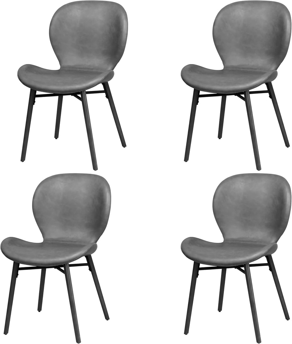 Modern Dining Chair Set of 4, Comfortable Dining Room Chairs with Thick Cushi...