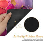 Large Mouse Pad, Floral Ink Desk Mat, Extended Gaming Mouse Pad with Non-Slip Rubber Base, Thick 3mm Smooth Surface Keyboard Mat for Office & Home，35.5 x 15.8 in