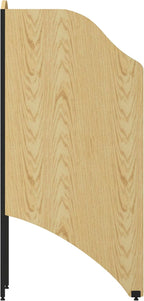 Flash Furniture Kevin Starter Study Carrel in Oak Finish