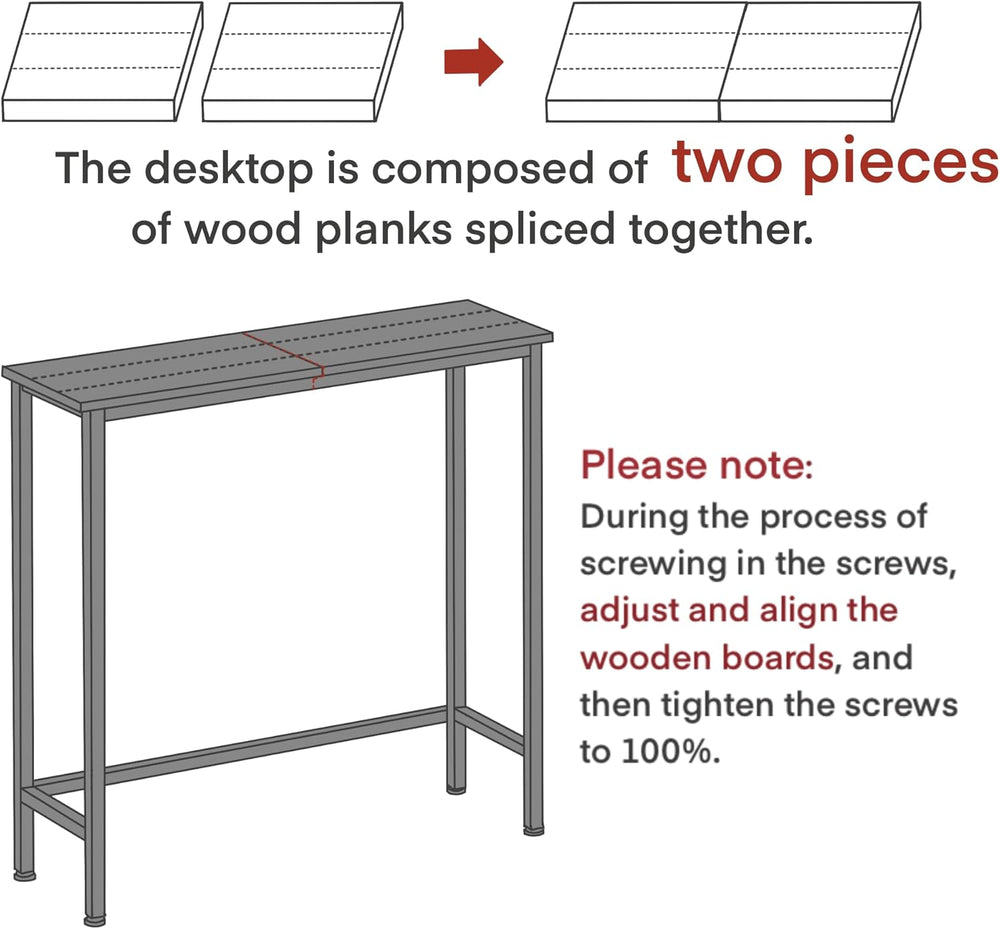 Narrow Console Table, 29.5" Small Entryway Table, Thin Hallway Tables, S...