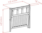 Winsome Reese Luggage Rack with Storage Shelf, for Guest Room, No Assembly, Cappuccino