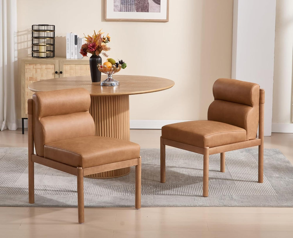 EALSON Dining Chairs Set of 2 Modern Upholstered Living Room Chairs Mid Centu...