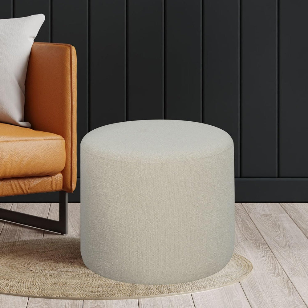 Studio Living Wentworth 19" Round Ottoman, Urban Transitional, Fully Ass...