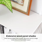 HOMISSUE Bookshelf, 7-Tier Bookshelf, Rustic Wood Metal Bookshelves and Bookcases, Freestanding Open Bookshelf, Industrial Tall Bookcase for Home Office, Living Room and Bedroom, White