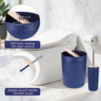 iMucci Bathroom Accessories Bathroom Sets with Shower Curtain, Bath Towel Set, Trash Can, Toilet Brush, Soap Dispenser, Bathroom Accessories Set Complete