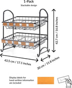 Candy Display Rack | Stackable Candy Organizer | Countertop Snack Organizer 1-Pack