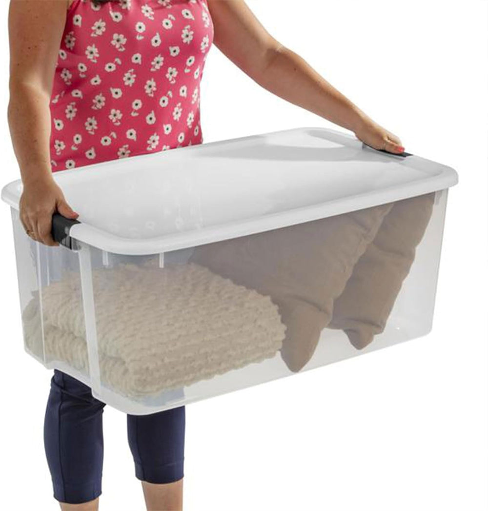 Sterilite Ultra Latch Box with Lids for Home and Office, 116 Quart, 8-Pack | ...