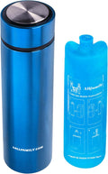 4ALLFAMILY Nomad Insulin Travel Case Cooler – 48H Non-Electric Insulin Cooler Travel Case TSA Approved with Lightweight Design – Air Traveling Friendly, Reusable Medium Blue Thermo for Medications