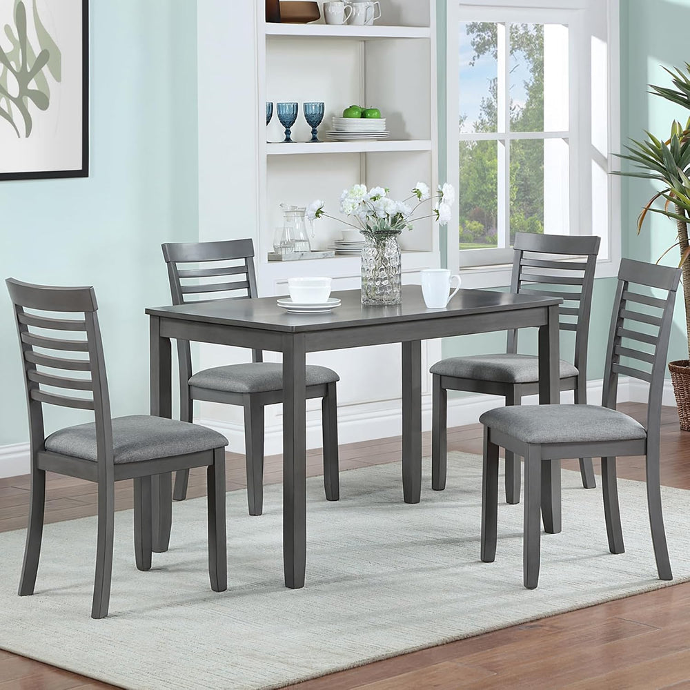 Knocbel Classic 4-Person Dining Table for Small Space, Wooden Apartment Condo...