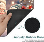 Six Snowmen Gaming Mouse Pad 35.4"x15.7"Desk Mat Anti-Slip Rubber Base & Durable Stitched Edges for Gamers Smooth Mouse Writing Surface for Desk Office/Home