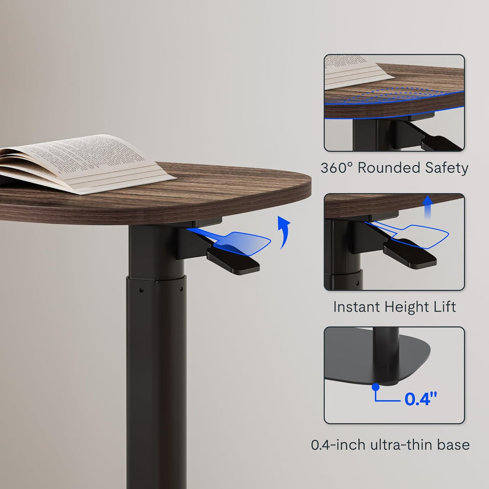 FLEXISPOT Adjustable C Table, Snack Side End Table Sofa Couch Bedside Table L...