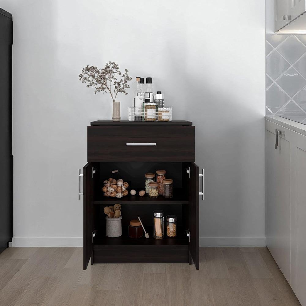 DEPOT E-SHOP 24" Barbados Pantry Cabinet 33" H with Top Drawer, Dou...