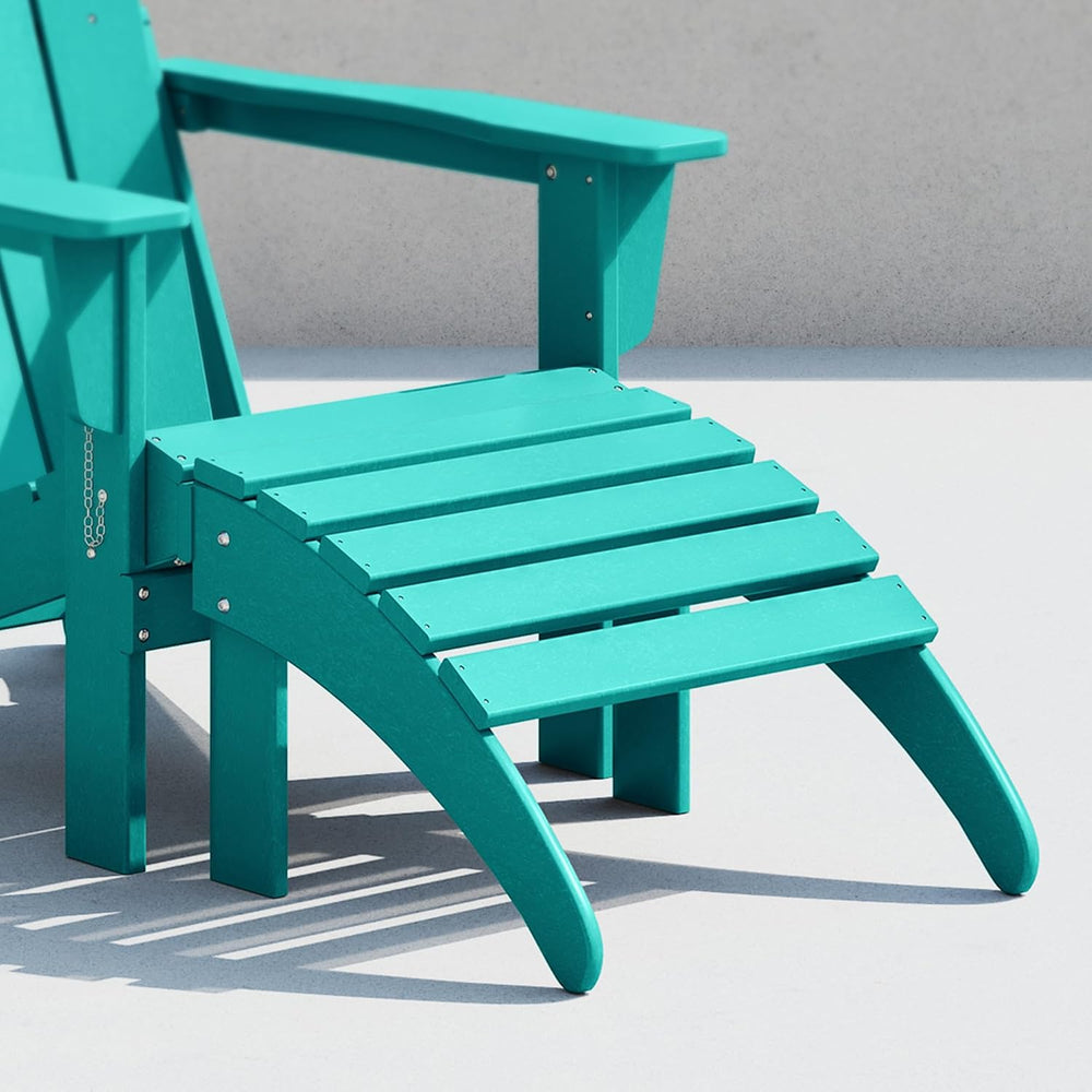 Costaelm Adirondack Chair Footrest Foldable Ottoman, Folding Ottoman Outdoor ...