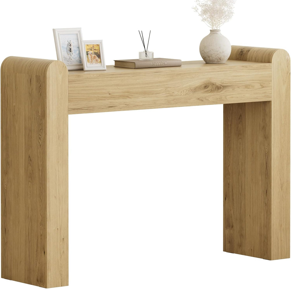 Lulive Arc Entryway Table, 47 Inch Curved Console Table for Hallway | Rounded...