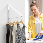 Drying Rack Wall Mounted Clothes Hanger Folding Wall Coat Racks Aluminum Home Storage Organiser Space Savers