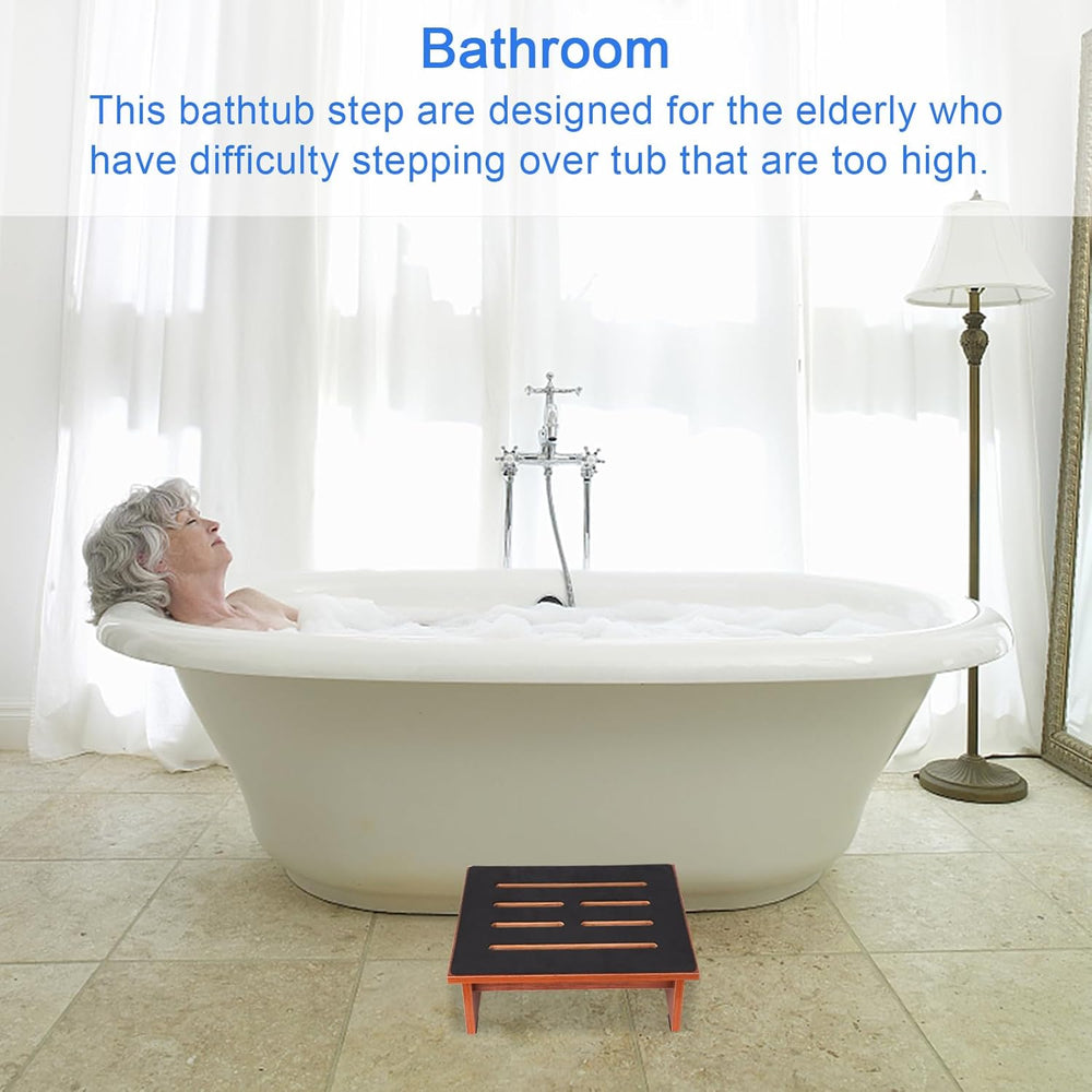 One Step Stool for Adults Seniors with Non-Slip Rubber Stepping Feet, Heavy D...