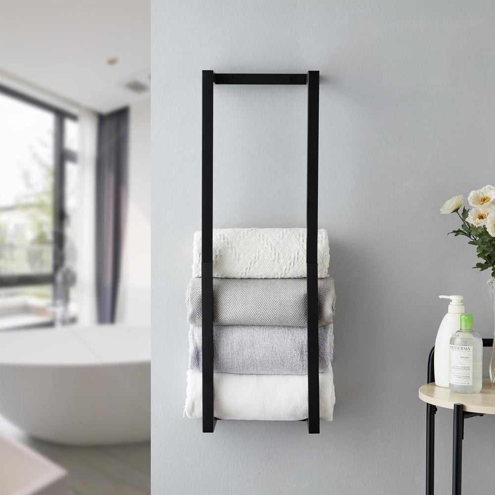 Towel Rack for Rolled Towels, Towel Rack for Bathroom,Wall Mounted Metal Bath...