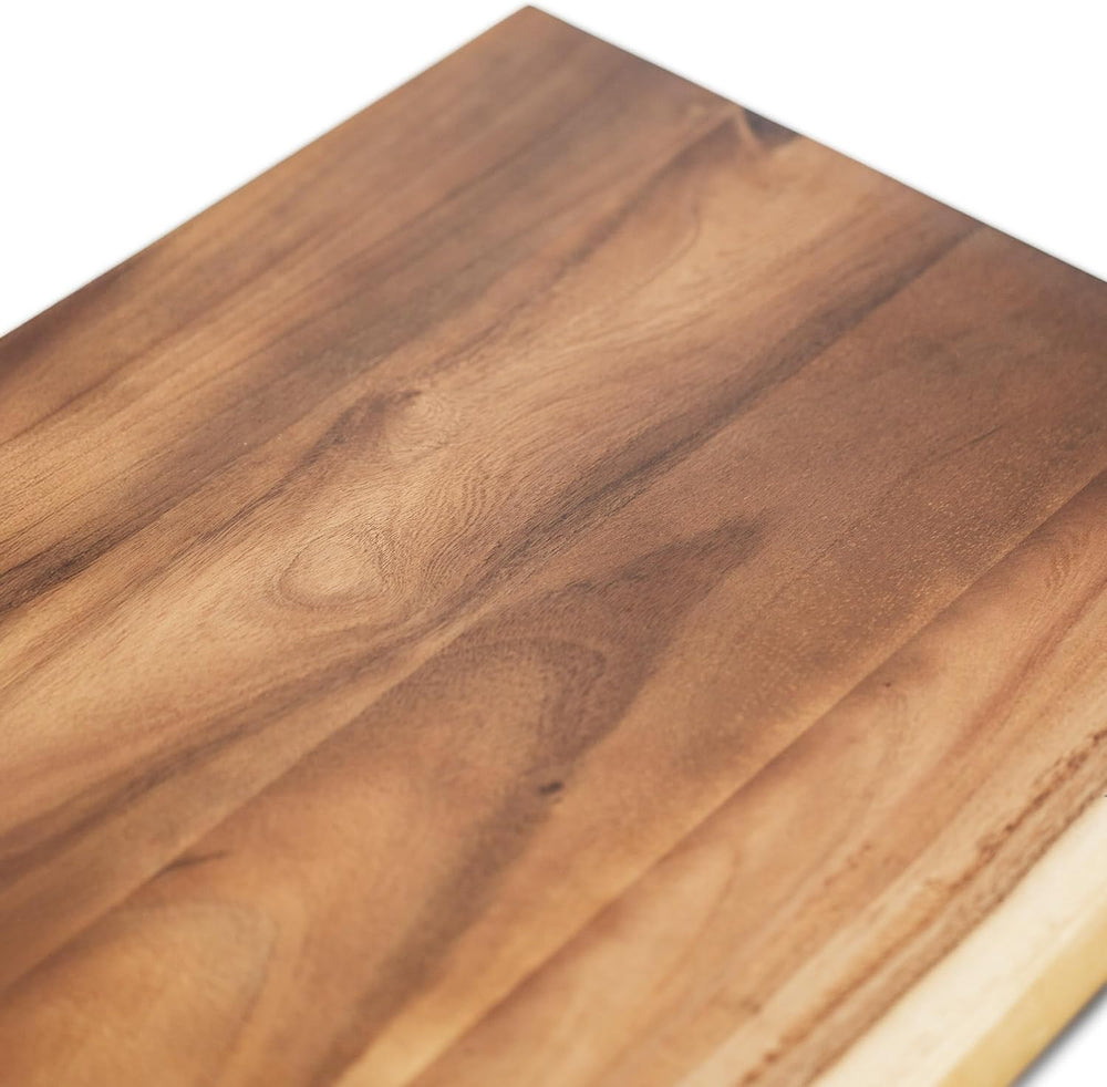 Walnut Solid Wood Table Top – Live Edge Wood Slab for Desktop, Countertop, La...