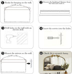 Gold Vintage Mirror - 36x24 Inch, Arched Antique Mirror with Ornate Frame for Bathroom, Living Room, Fireplace, Entryway