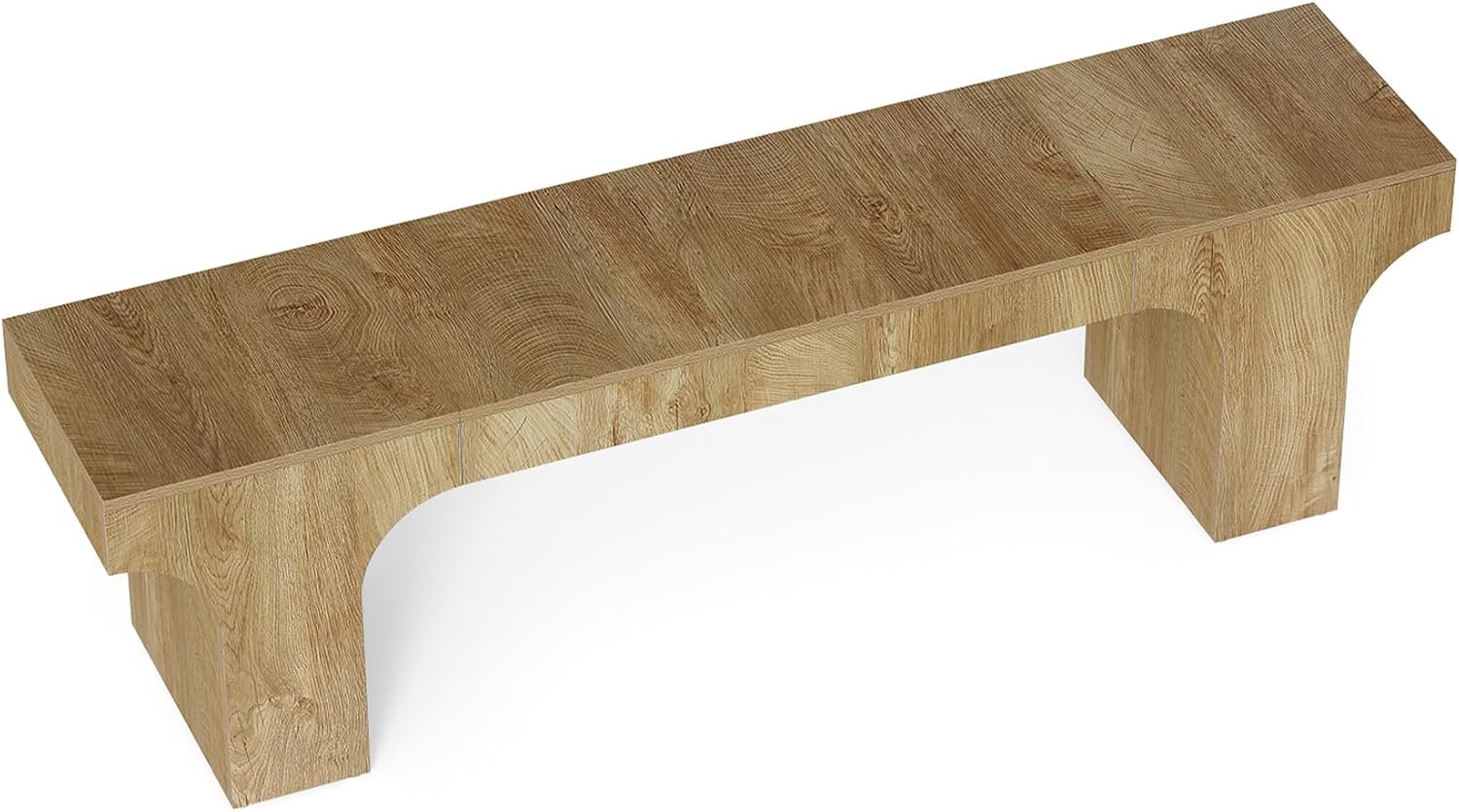 LITTLE TREE 63" Wooden Bench, End of Bed Bench, Long Hallway Bench, Farmhouse Entryway Bench for Hallway, Living Room, Kitchen