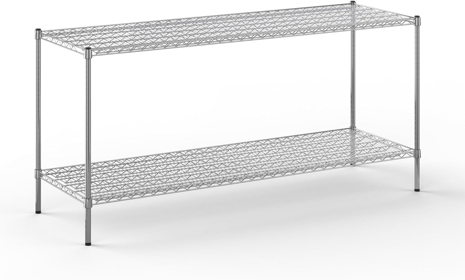 24" Deep x 72" Wide x 34" Height Wire Shelving Kit | 2-Tier | NSF Commercial Storage Rack Unit