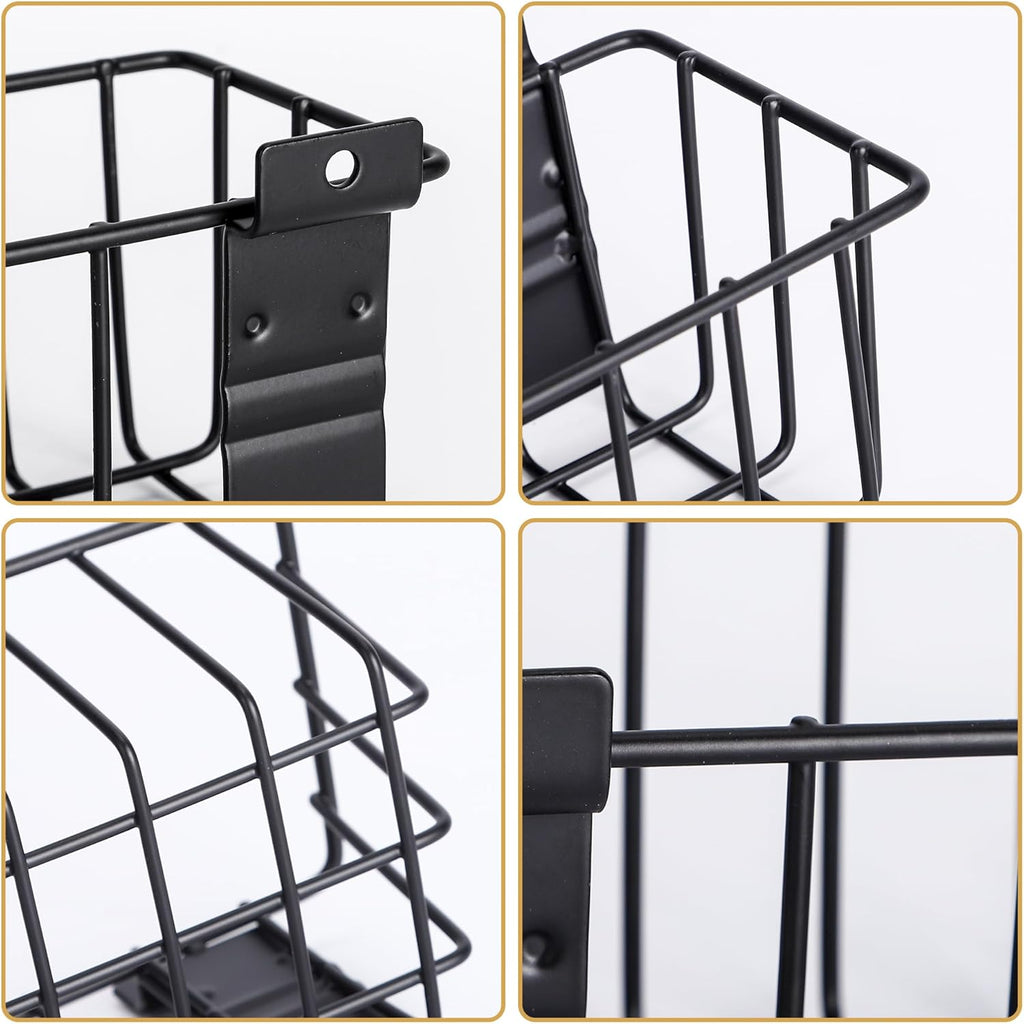 Heavy-Duty Slatwall Baskets and Hooks - Slatwall Accessories for Standard Slatwall Panels | Ideal for Organizing Garages and Workshops