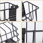 Heavy-Duty Slatwall Baskets and Hooks - Slatwall Accessories for Standard Slatwall Panels | Ideal for Organizing Garages and Workshops