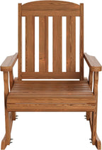 Amish Heavy Duty 600 Lb Mission Pressure Treated Rocking Chair (Oak Stain)