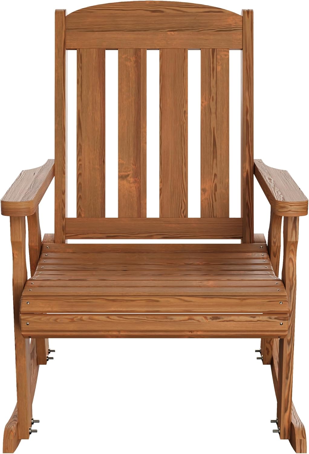Amish Heavy Duty 600 Lb Mission Pressure Treated Rocking Chair (Oak Stain)